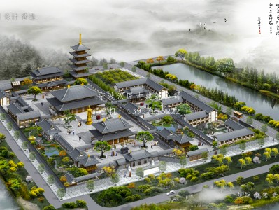 江苏寺庙建筑总体规划方案