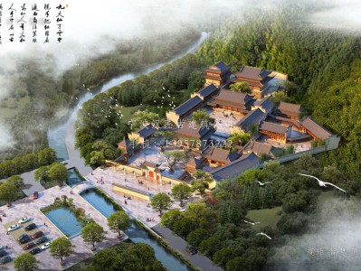 江苏资教寺总体建筑规划方案图